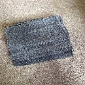 Gray Textured Pillow Covers